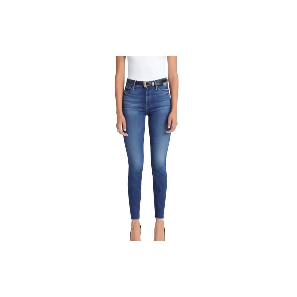 MOTHER High Waisted Ankle Fray in  Big Sky sz 28
